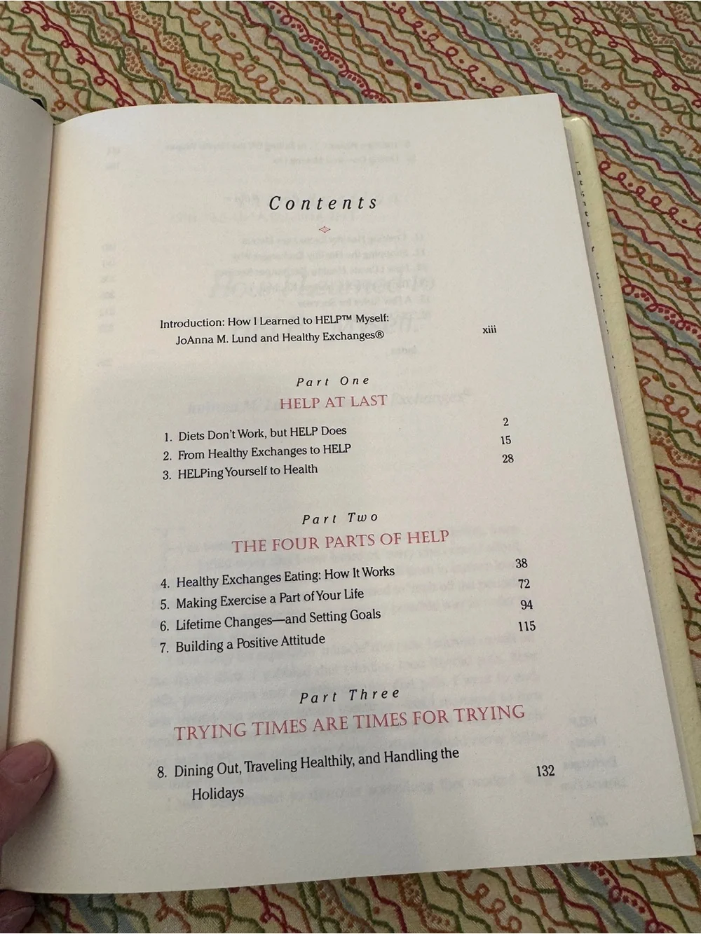 HELP: Healthy Exchanges Lifetime Plan by JoAnna M. Lund - Hardcover
